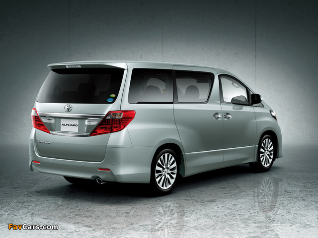 Toyota Alphard 240S (ANH20W) 2011 wallpapers (640 x 480)