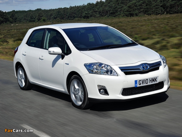 Toyota Auris HSD UK-spec 2010–12 images (640 x 480)
