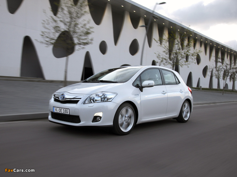 Toyota Auris HSD 2010–12 wallpapers (800 x 600)