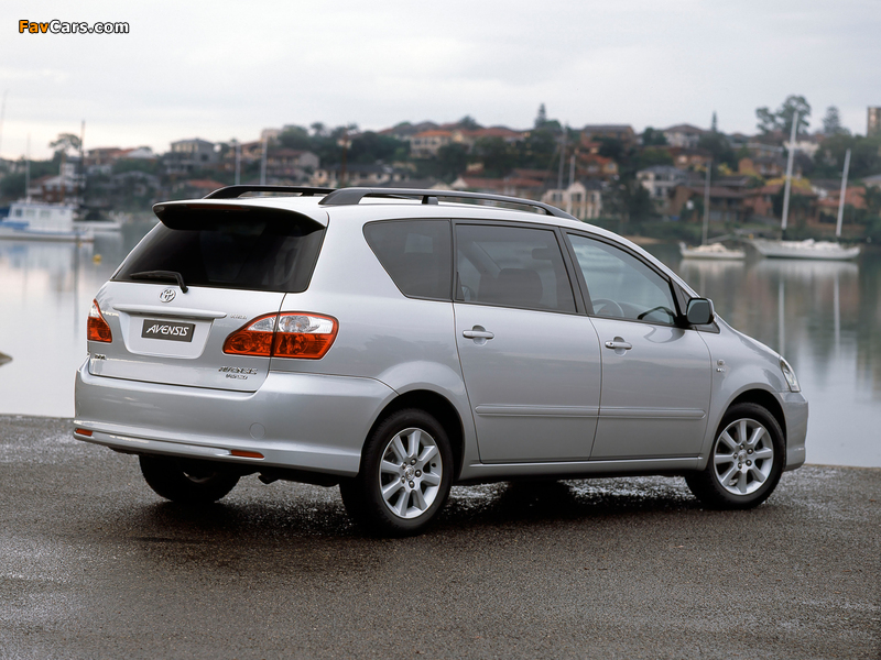 Toyota Avensis Verso AU-spec 2003–09 wallpapers (800 x 600)
