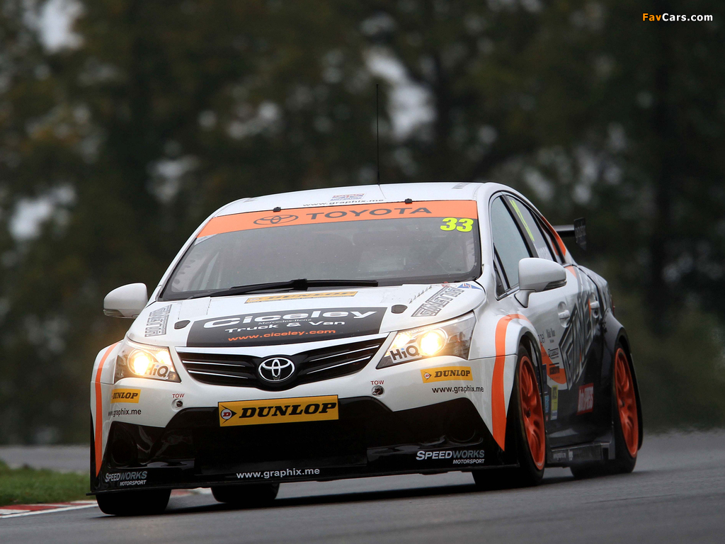 Photos of Toyota Avensis Sedan BTCC 2010 (1024 x 768)