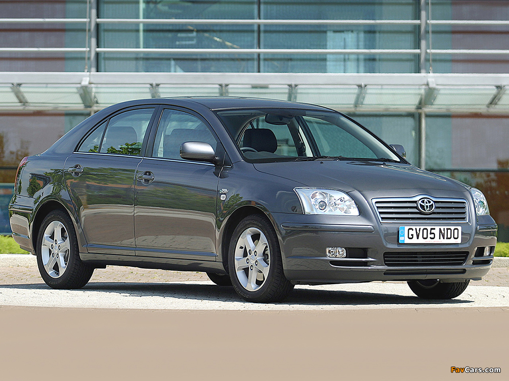 Toyota Avensis Hatchback UK-spec 2003–06 wallpapers (1024 x 768)