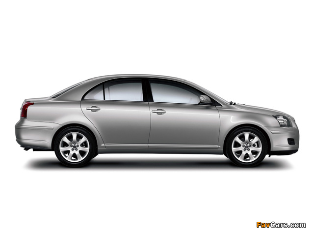 Toyota Avensis Sedan 2006–08 images (640 x 480)