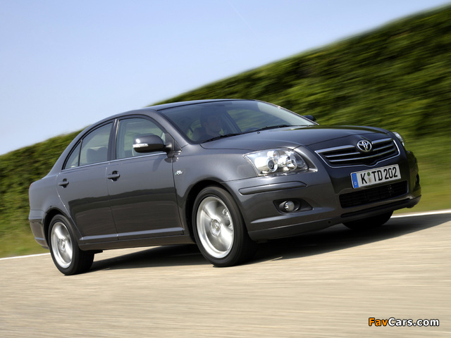 Toyota Avensis Sedan 2006–08 images (640 x 480)