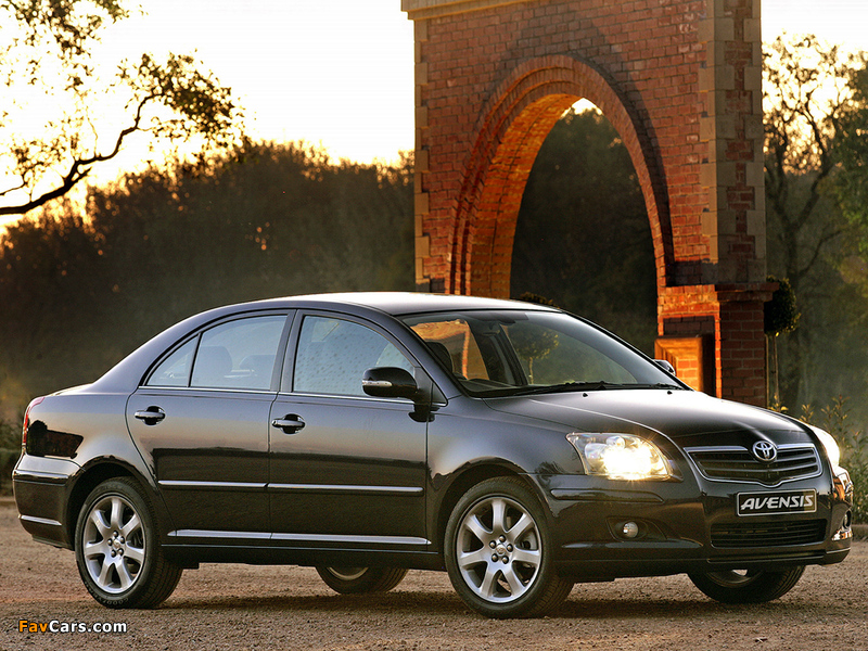 Toyota Avensis Sedan ZA-spec 2006–08 photos (800 x 600)