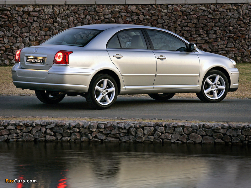 Toyota Avensis Sedan ZA-spec 2006–08 pictures (800 x 600)