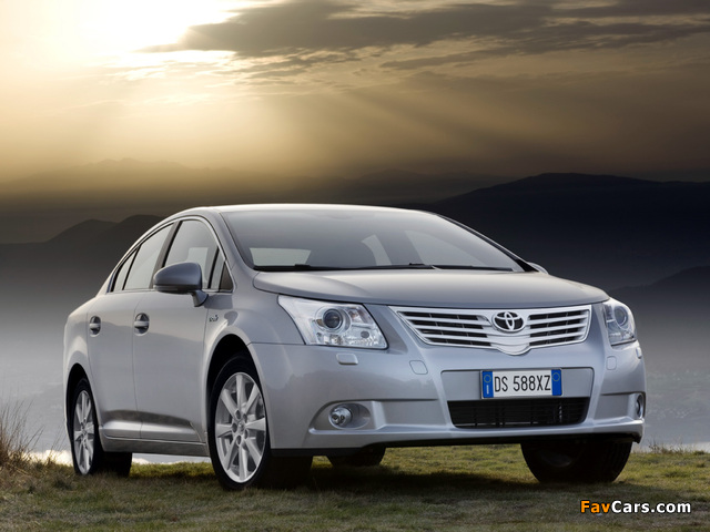 Toyota Avensis Sedan 2008–11 wallpapers (640 x 480)