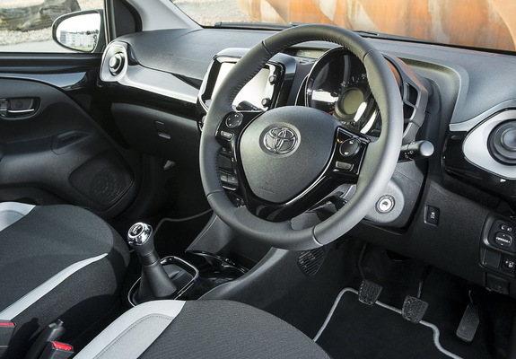 Toyota Aygo 5-door UK-spec 2014 wallpapers