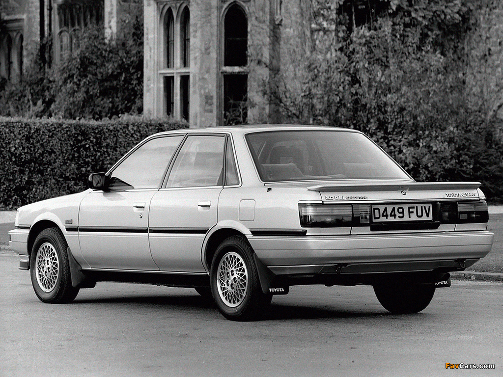 Photos of Toyota Camry Sedan UK-spec 1986–91 (1024 x 768)