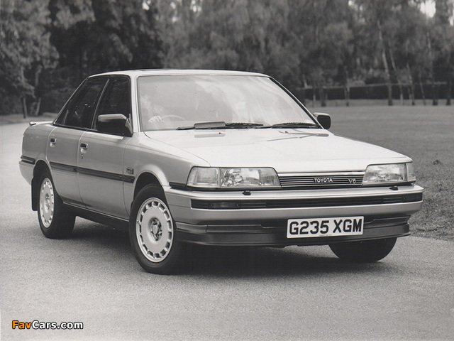 Toyota Camry Sedan UK-spec 1986–91 wallpapers (640 x 480)