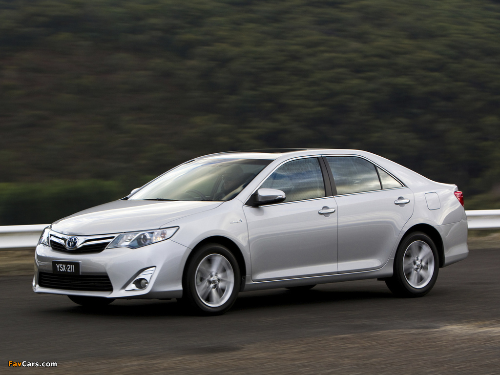 Toyota Camry Hybrid AU-spec 2011 wallpapers (1024 x 768)