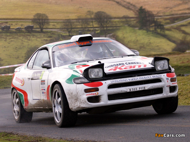 Toyota Celica Turbo 4WD Group A (ST185) 1992–94 wallpapers (640 x 480)