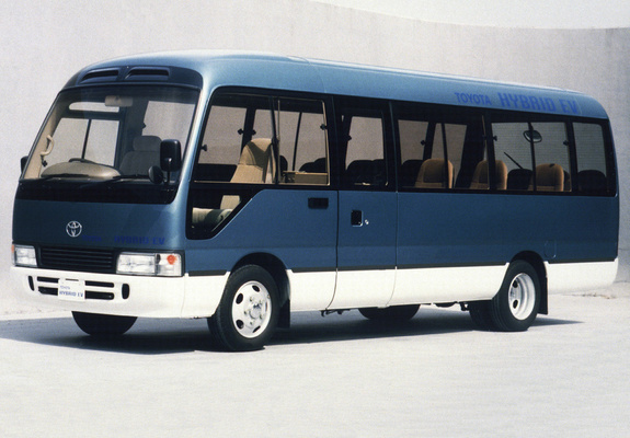 Photos of Toyota Coaster Hybrid EV (HZB50) 1997–2001