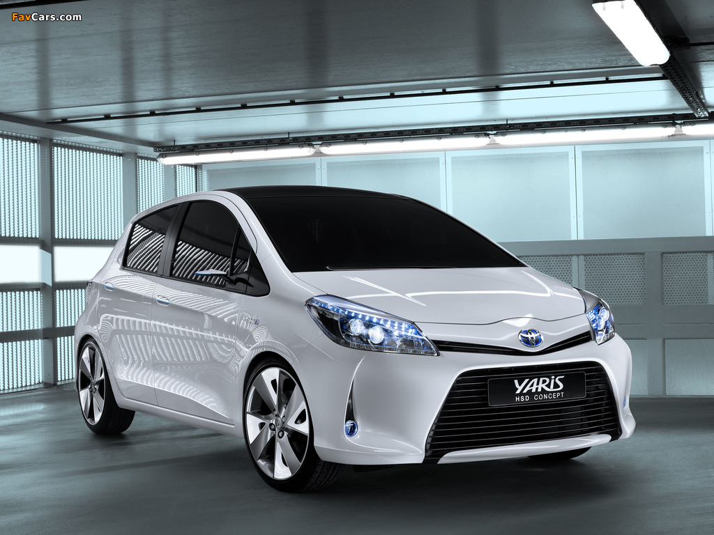 Toyota Yaris HSD Concept 2011 wallpapers (1024 x 768)