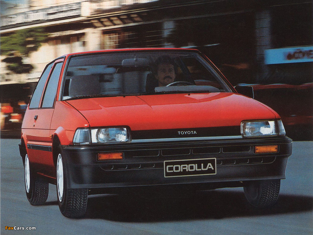 Toyota Corolla Compact 3-door (E80) 1983–87 wallpapers (1024 x 768)