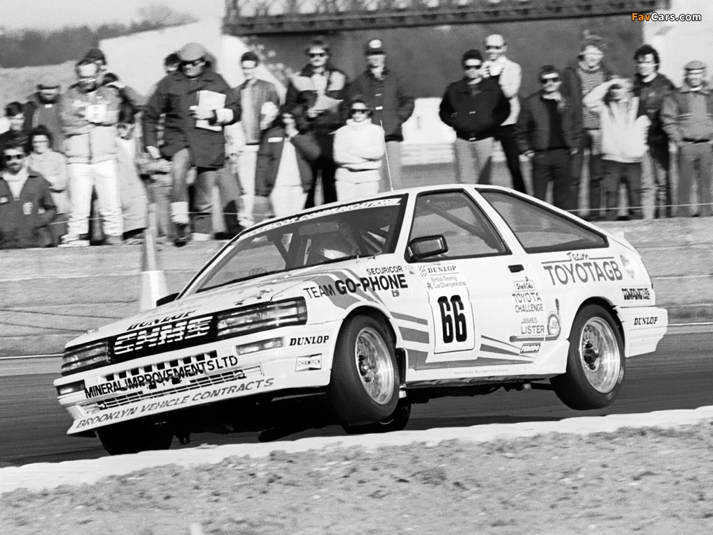 Pictures of Toyota Corolla GT Coupe BTCC 1986–87 (1024 x 768)