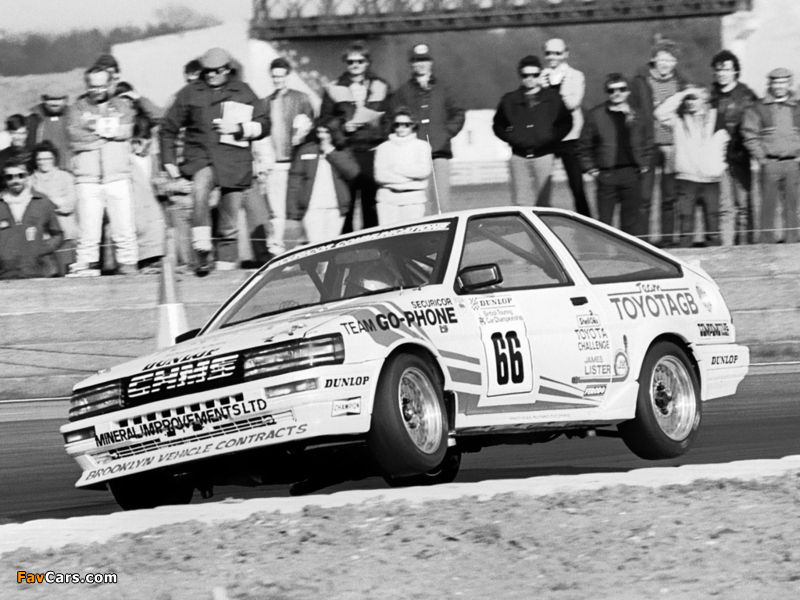 Pictures of Toyota Corolla GT Coupe BTCC 1986–87 (800 x 600)