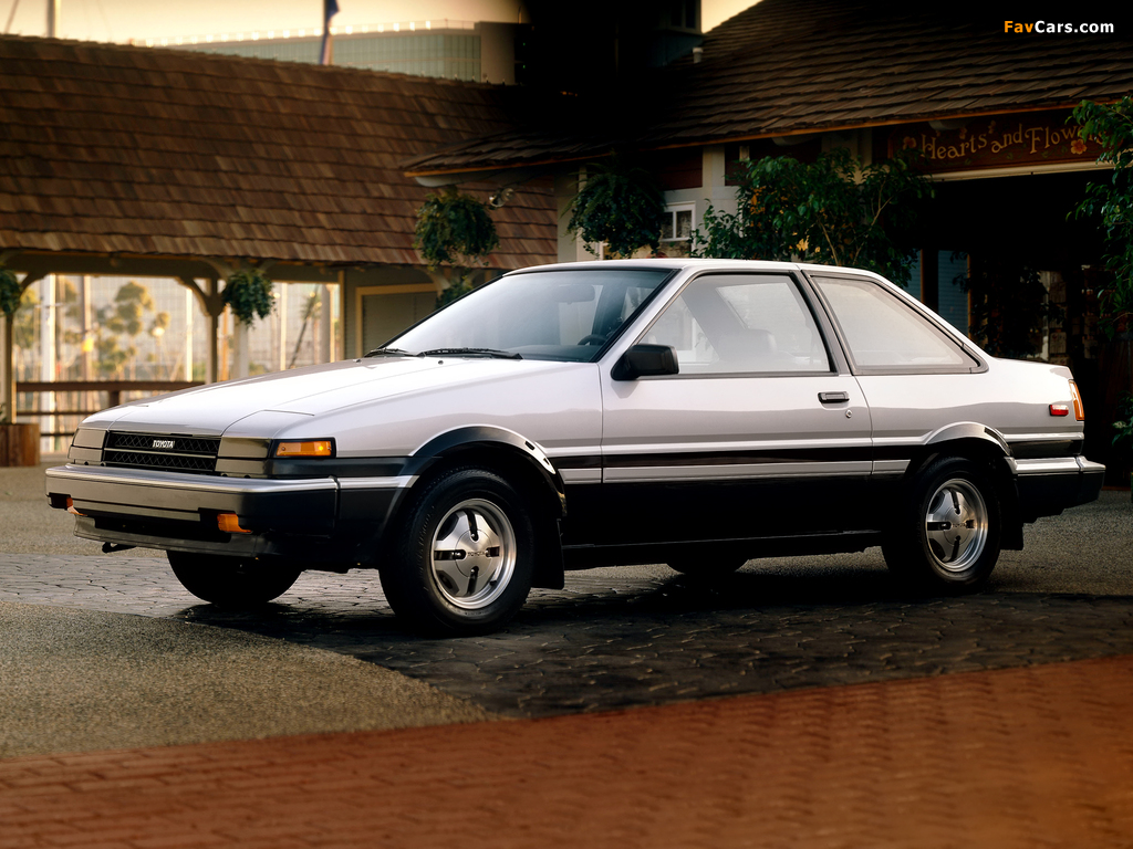 Toyota Corolla SR5 Sport Coupe (AE86) 1984–87 wallpapers (1024 x 768)
