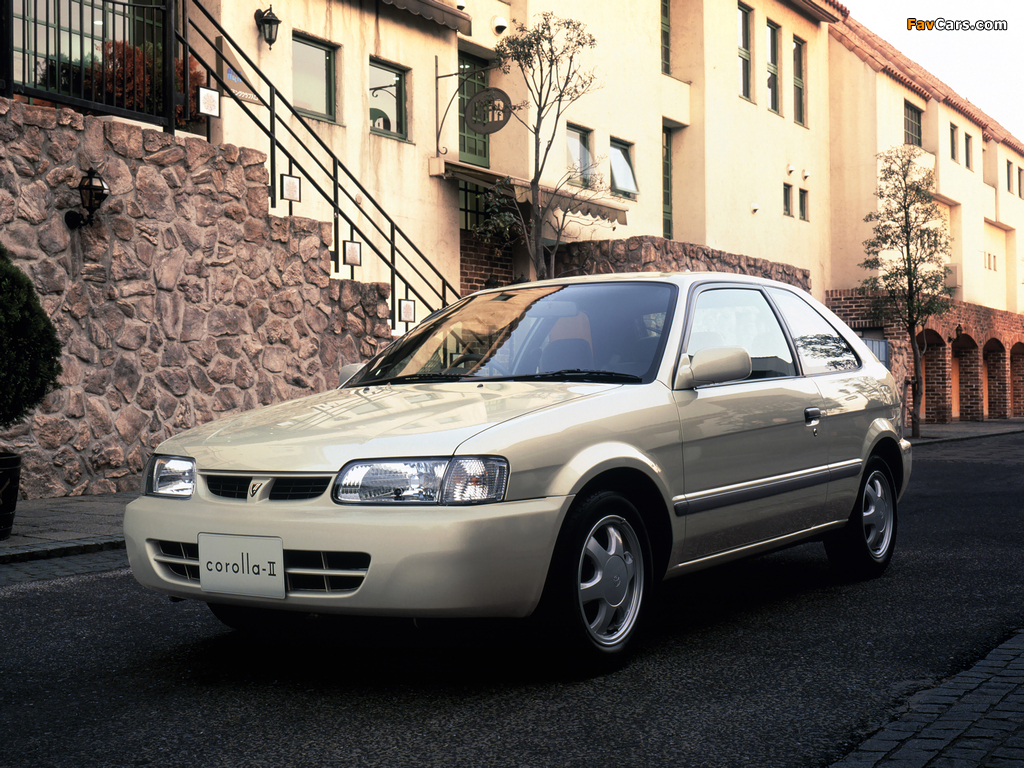 Toyota Corolla II 1.5 Tiara 1997–99 photos (1024 x 768)