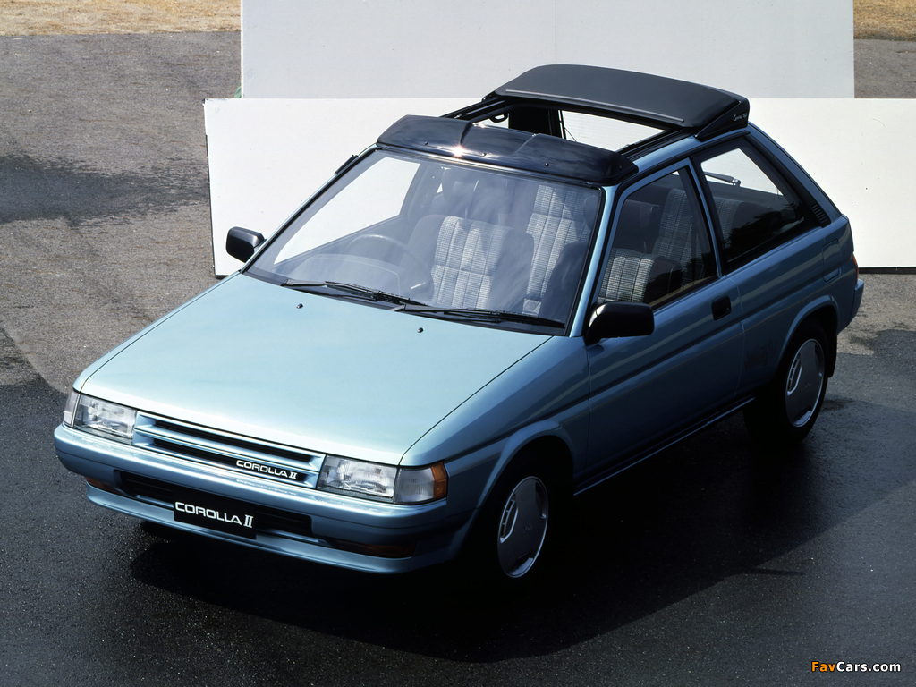 Toyota Corolla II 1.3 Windy Canvas op 1988–90 images (1024 x 768)