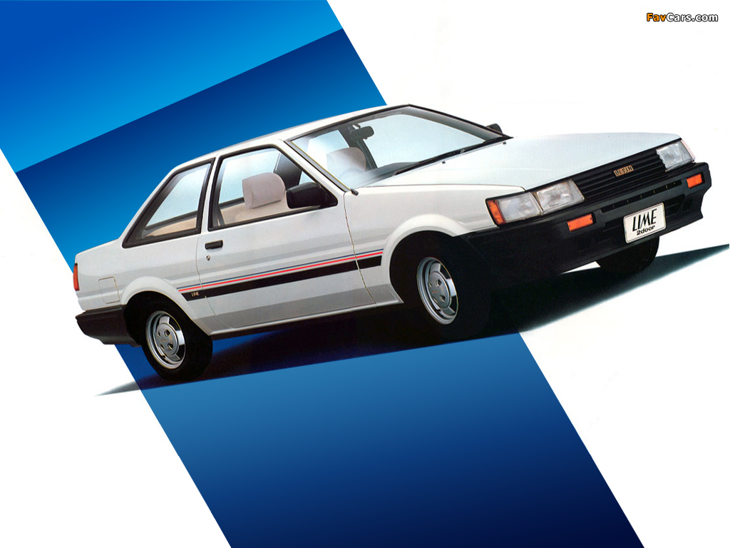 Toyota Corolla Levin Lime 2-door (AE85) 1983–85 wallpapers (1024 x 768)