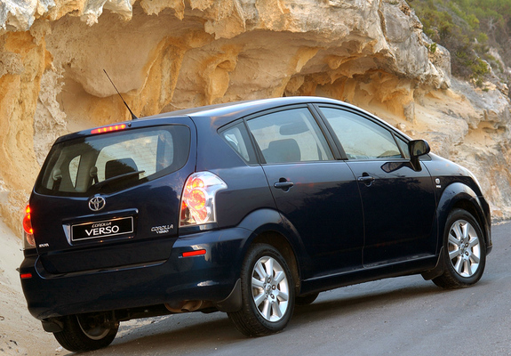Toyota Corolla Verso ZA-spec 2004–09 wallpapers