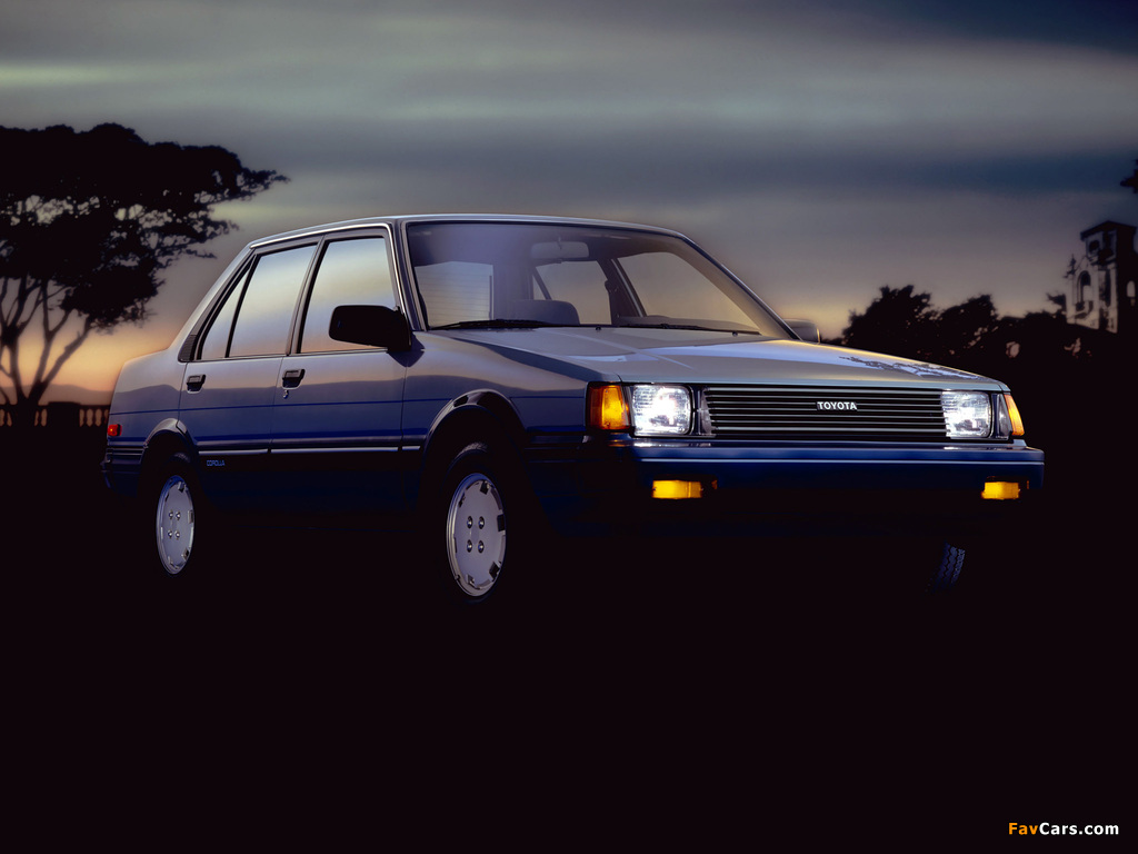 Images of Toyota Corolla Sedan US-spec 1983–87 (1024 x 768)