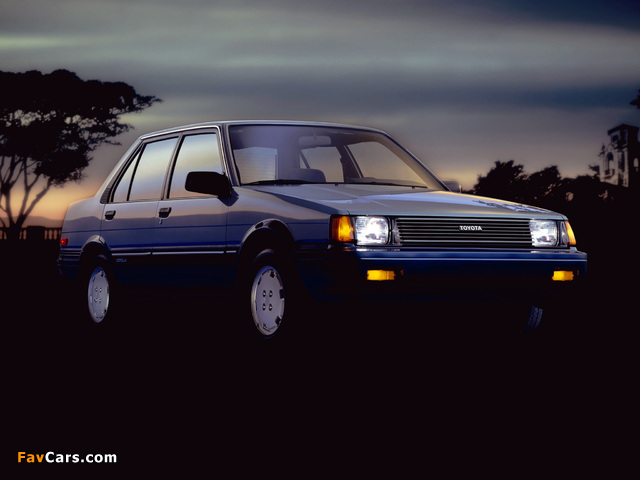 Images of Toyota Corolla Sedan US-spec 1983–87 (640 x 480)