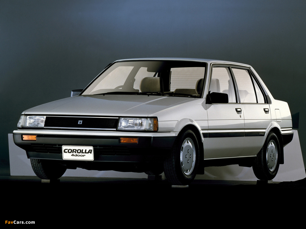 Images of Toyota Corolla Sedan JP-spec 1983–87 (1024 x 768)