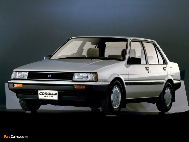 Images of Toyota Corolla Sedan JP-spec 1983–87 (800 x 600)