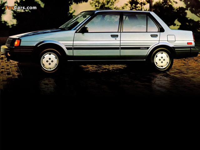 Images of Toyota Corolla Sedan US-spec 1983–87 (640 x 480)