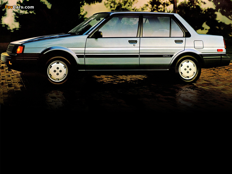 Images of Toyota Corolla Sedan US-spec 1983–87 (800 x 600)