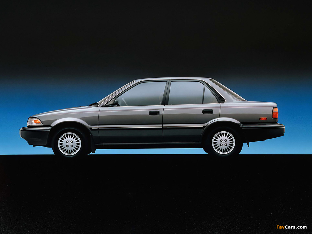 Images of Toyota Corolla Sedan Deluxe US-spec 1987–91 (1024 x 768)