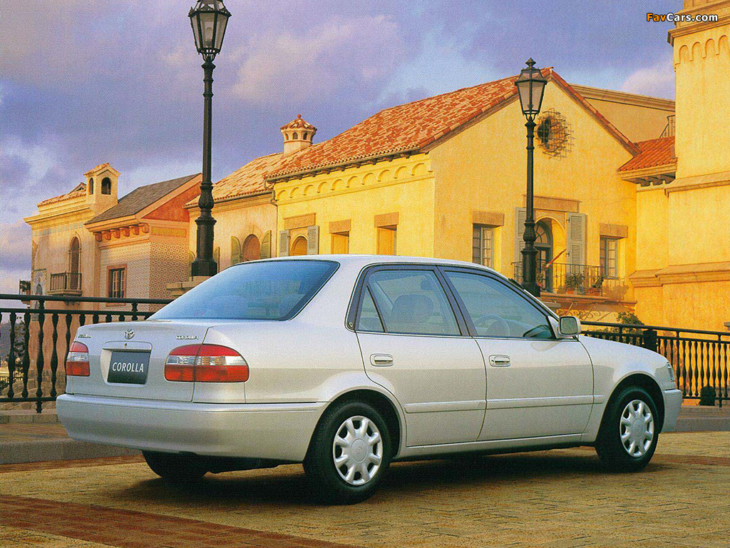 Images of Toyota Corolla Sedan JP-spec 1997–2000 (1024 x 768)