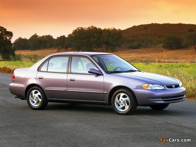 Images of Toyota Corolla Sedan US-spec 1999–2000 (640 x 480)