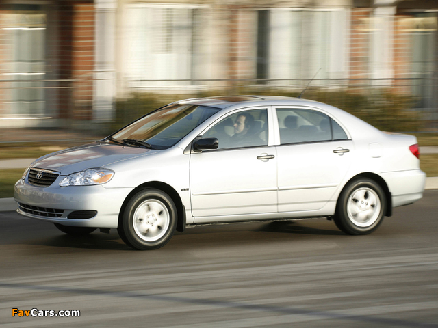 Images of Toyota Corolla US-spec 2002–08 (640 x 480)