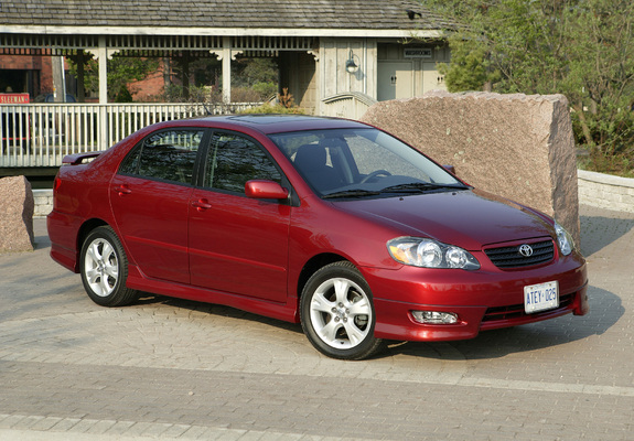 Images of Toyota Corolla S US-spec 2002–08