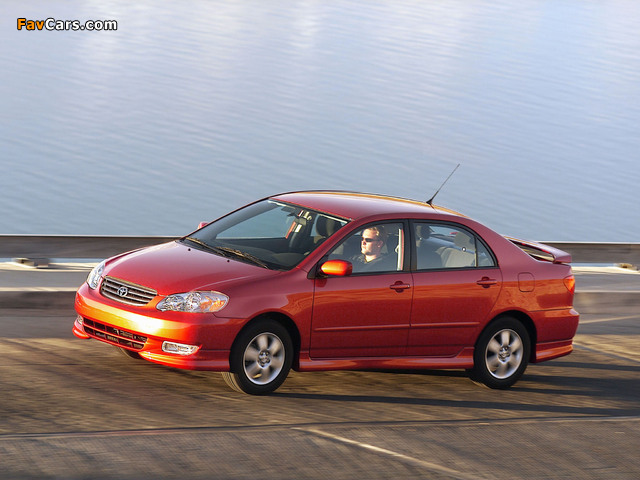 Images of Toyota Corolla S US-spec 2002–08 (640 x 480)