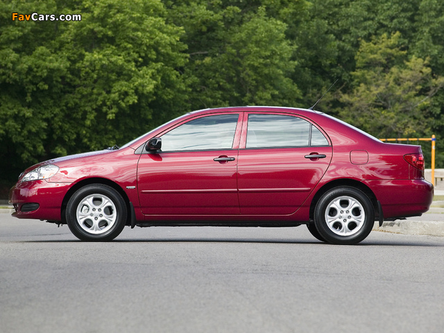 Images of Toyota Corolla US-spec 2002–08 (640 x 480)