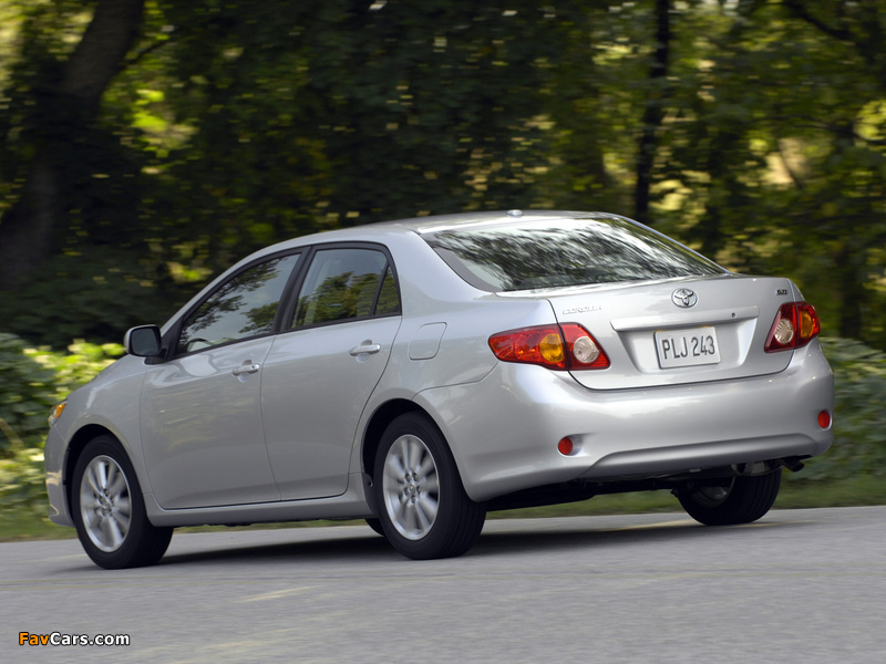 Images of Toyota Corolla XLE US-spec 2008–10 (800 x 600)