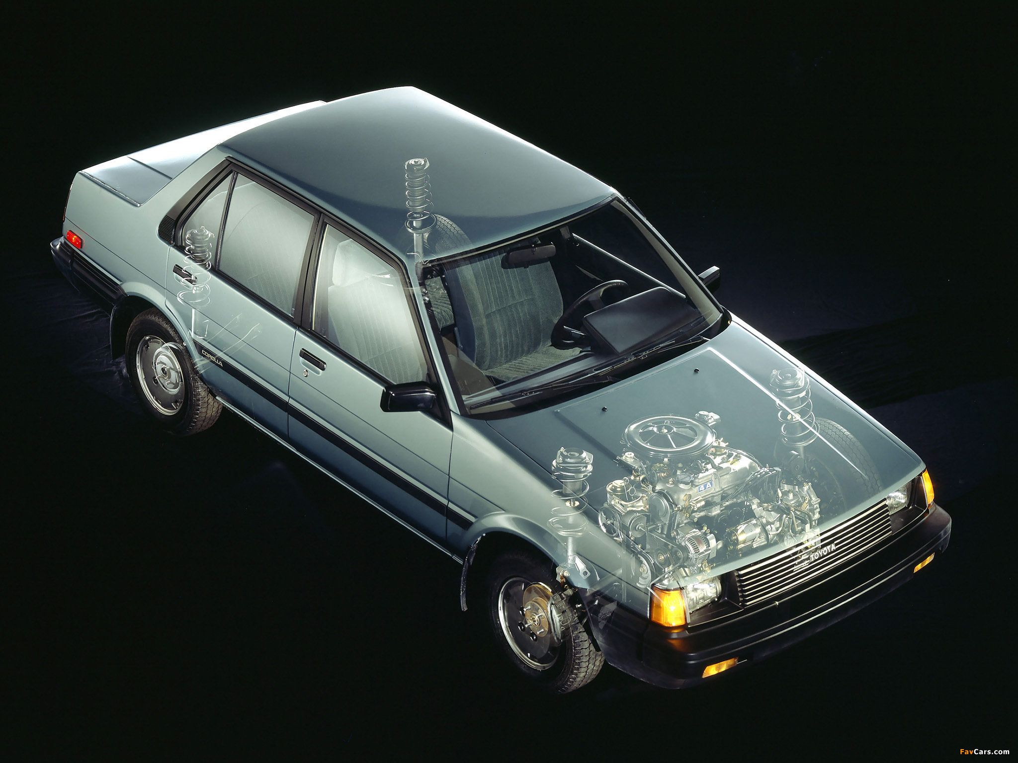 Photos of Toyota Corolla Sedan US-spec 1983–87 (2048 x 1536)