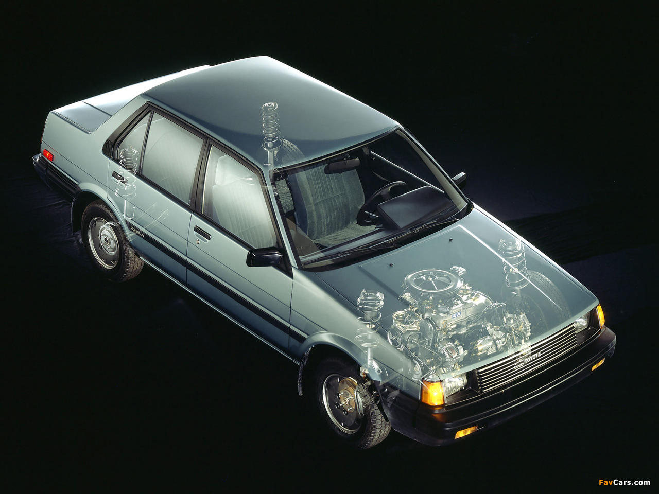 Photos of Toyota Corolla Sedan US-spec 1983–87 (1280 x 960)