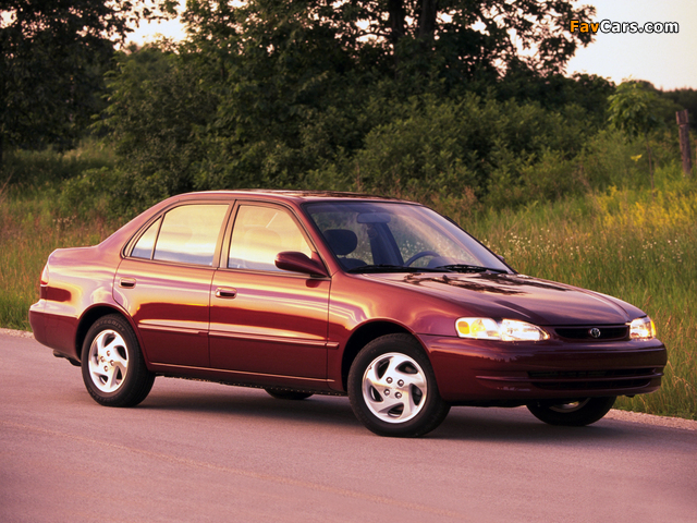 Photos of Toyota Corolla Sedan US-spec 1999–2000 (640 x 480)