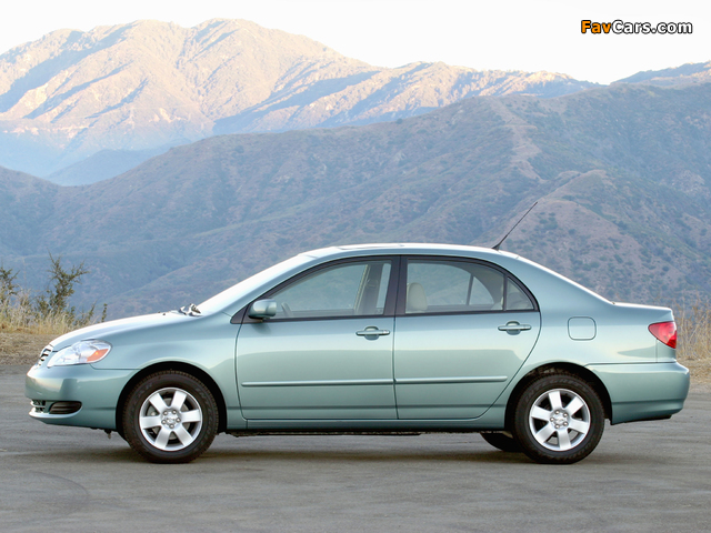 Photos of Toyota Corolla US-spec 2002–08 (640 x 480)
