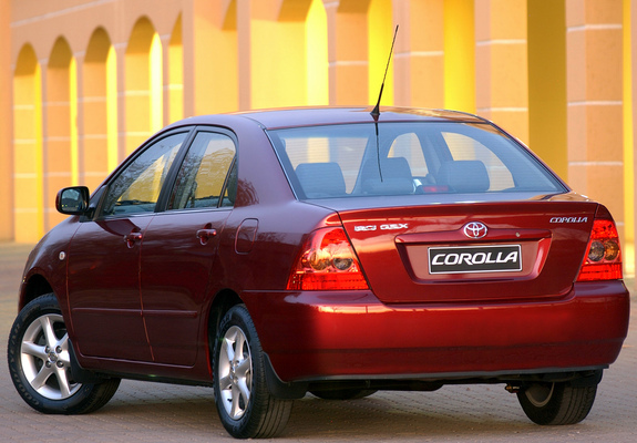 Photos of Toyota Corolla Sedan ZA-spec 2004–07