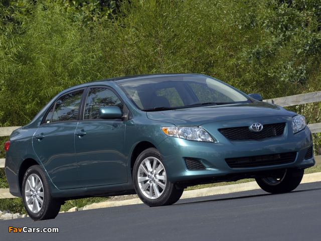 Photos of Toyota Corolla XLE US-spec 2008–10 (640 x 480)