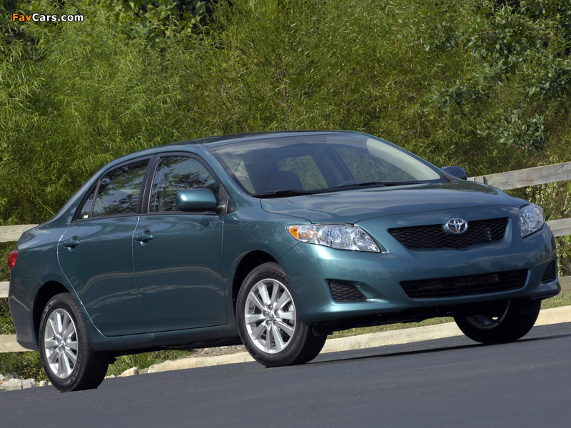 Photos of Toyota Corolla XLE US-spec 2008–10 (800 x 600)