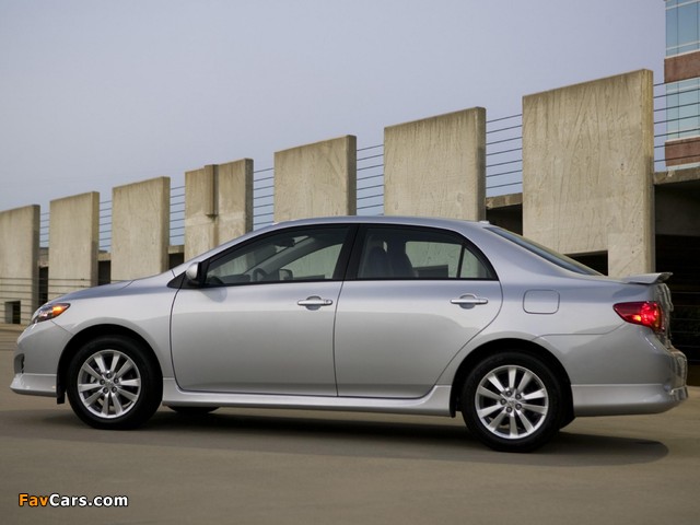 Photos of Toyota Corolla S US-spec 2008–10 (640 x 480)