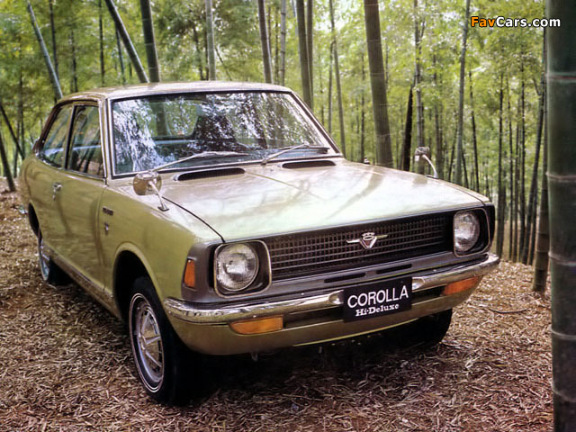 Pictures of Toyota Corolla 2-door Sedan JP-spec 1970–74 (640 x 480)