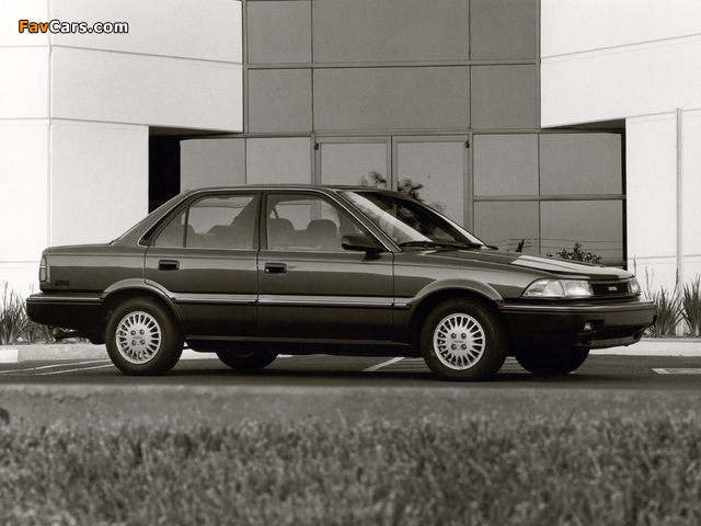 Pictures of Toyota Corolla Sedan LE US-spec 1987–91 (640 x 480)